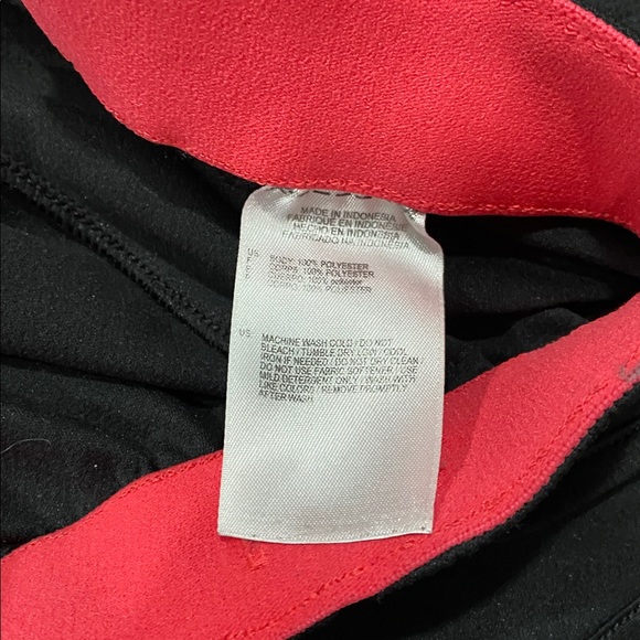 adidas Women's Black Shorts with Red Stripes - Picture 9 of 9